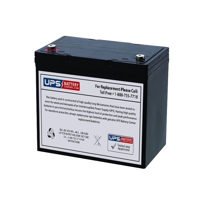 12V 55Ah Lawn Mower Battery