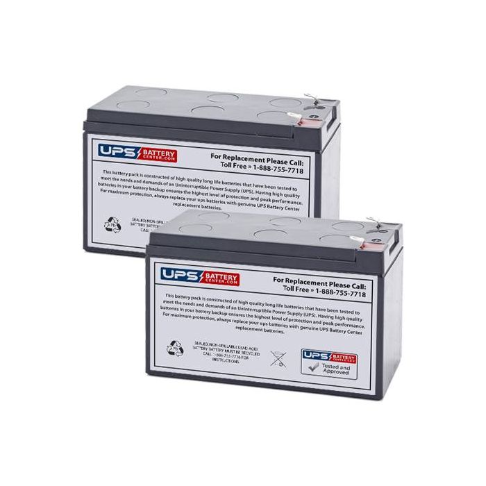 Potter Electric PFC-5002 (Set of 2) 12v 9Ah Batteries