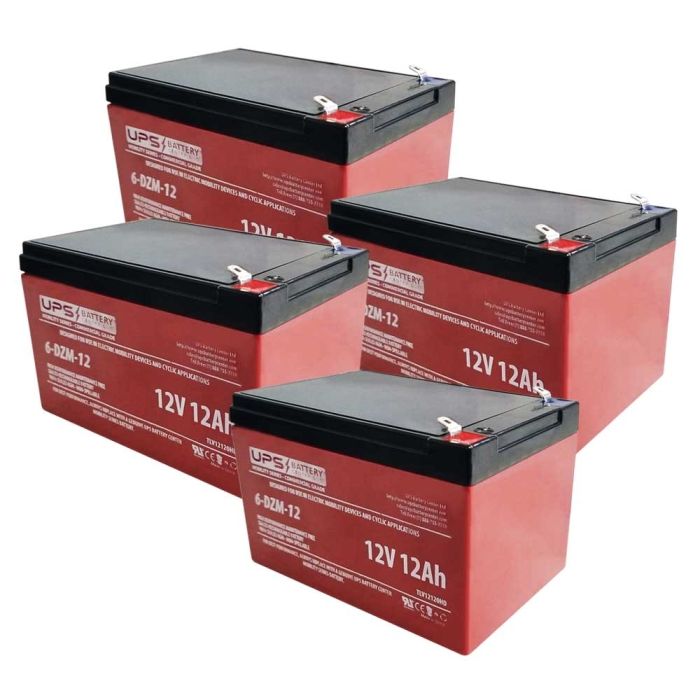 6-DZM-12 - 48V 12Ah - Deep cycle 48V 12Ah mobility battery set