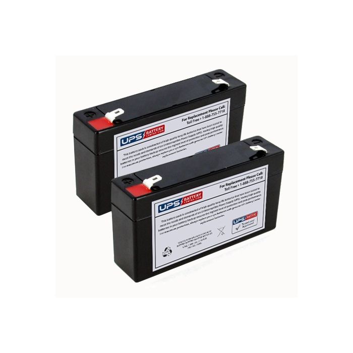 Air Shields Medical Oxycare Oxygen Monitor Medical Batteries - Set of 2