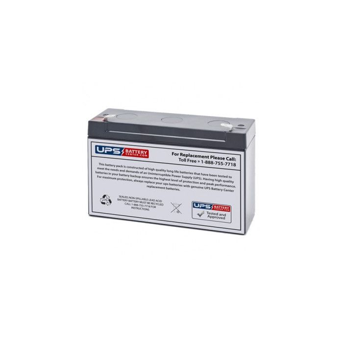 Palma PMH12-6 6V 12Ah Battery with F1 Terminals