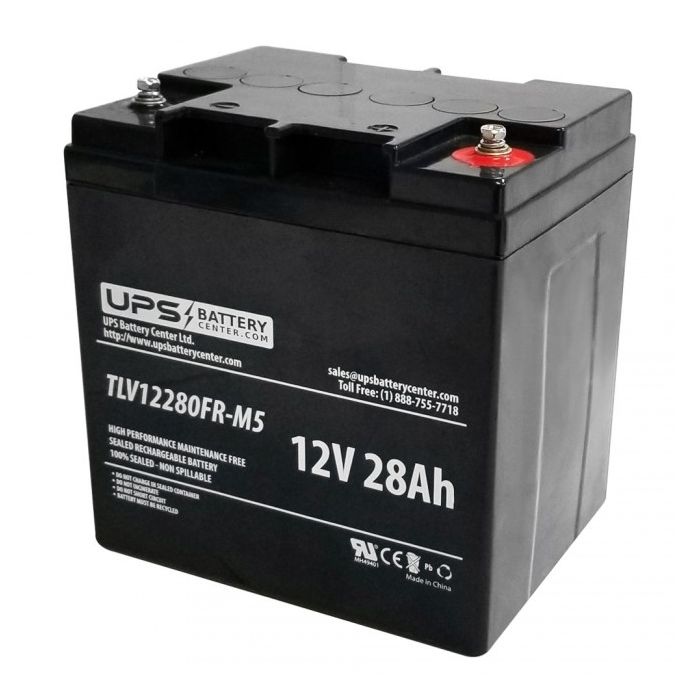 ABB CBAT-DPA UPSCALE-200 C 12V 28Ah Compatible Battery with Insert Terminals
