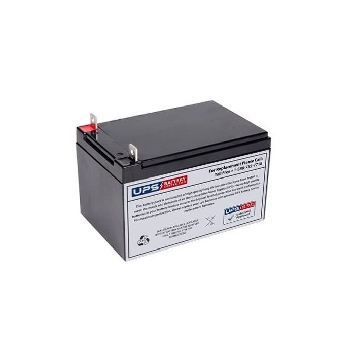 BatteryMart 12V 12Ah SLA-12V12-NB Battery with NB Terminals