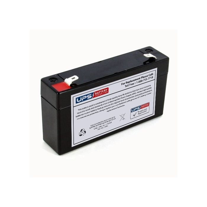 Chiway 6V 1.2Ah SJ6V1.2Ah Replacement Battery with F1 Terminals