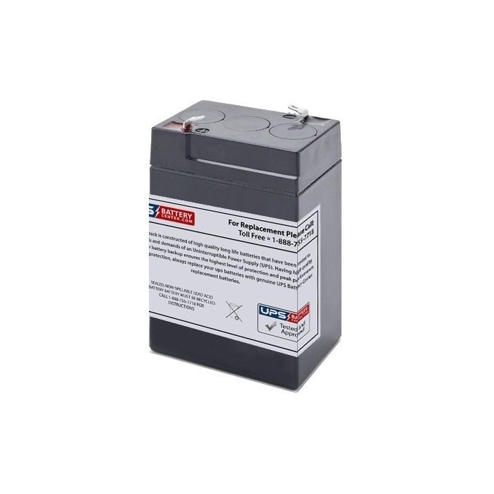 Chiway 6V 5Ah SJ6V5Ah Replacement Battery with F1 Terminals