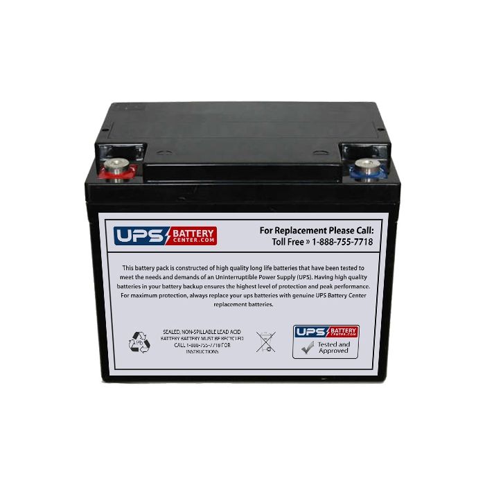 CooPower 12V 38Ah CPD12-38 Battery with M5 Insert Terminals