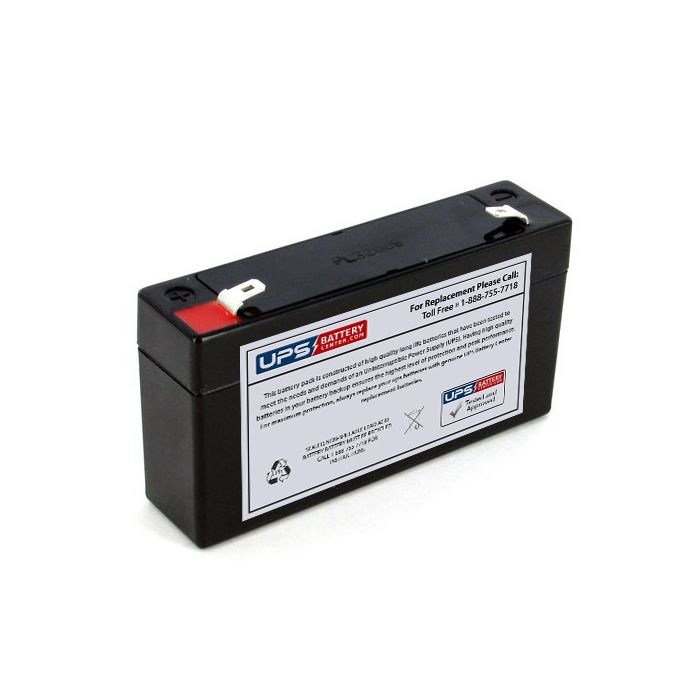 Criticare Systems 1040 Pulse Oximeter 6V 1.2Ah Medical Battery with F1 Terminals