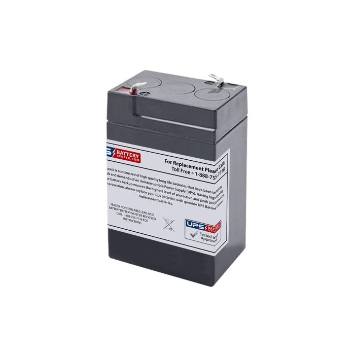 CSB 6V 4.5Ah CP640 Battery with F1 Terminals