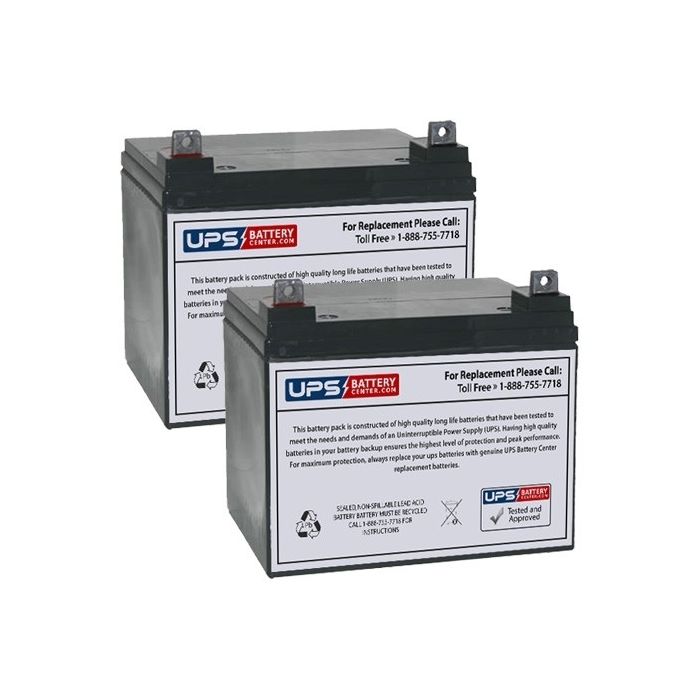 Daymak Rickshaw Mobility 24V 33Ah Battery Set