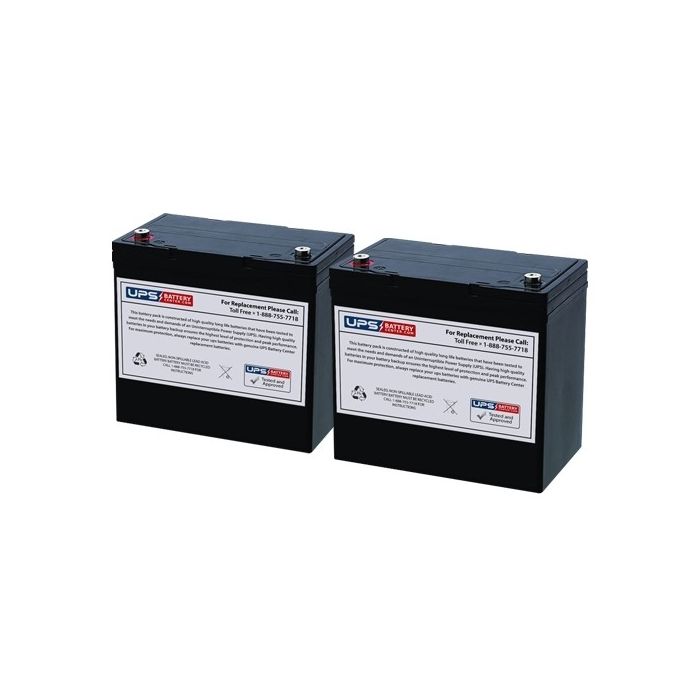 Daymak Rickshaw King 950W 24V 55Ah Battery Set