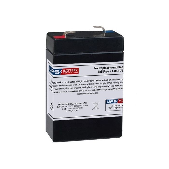 Delta DT 6028 6V 2.8Ah Replacement Battery with F1 Terminals