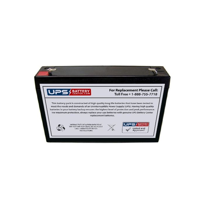 Diamec 6V 8Ah DM6-8 Battery with F1 Terminals