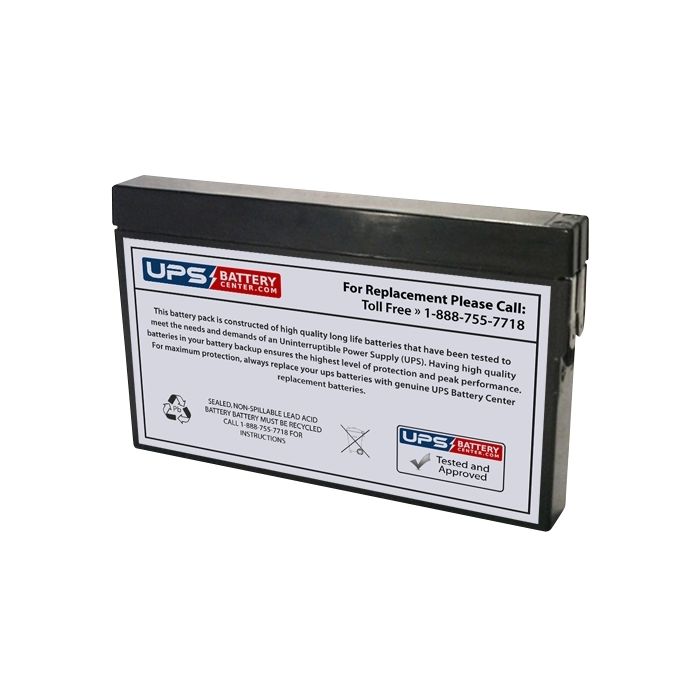 Discover 12V 2Ah D1222M Battery with Tab Terminals