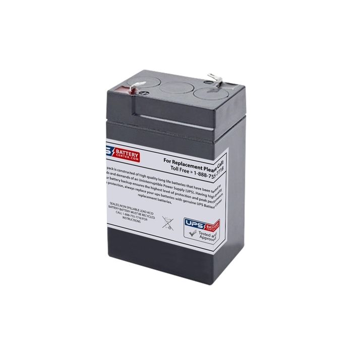Dual Lite 12-025 6V 4.5Ah Replacement Battery with F1 Terminals