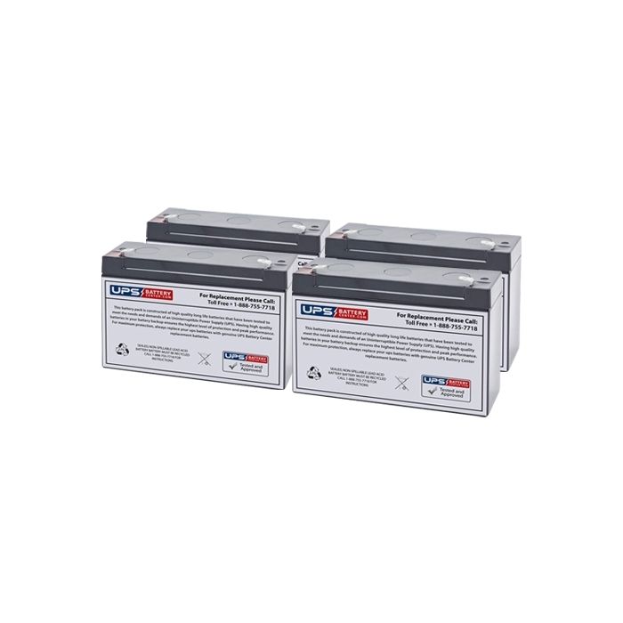 Dual Lite AS130I Replacement Battery Set with F1 Terminals