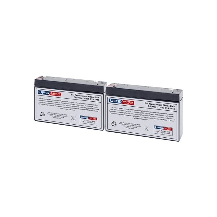 Dual Lite LM34D Replacement Battery Set with F1 Terminals