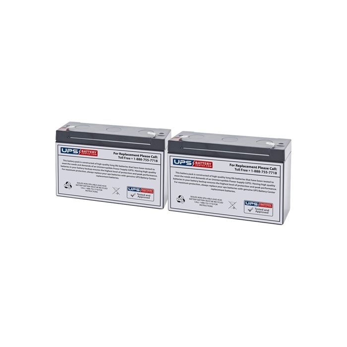 Dual Lite LM66 Replacement Battery Set with F1 Terminals