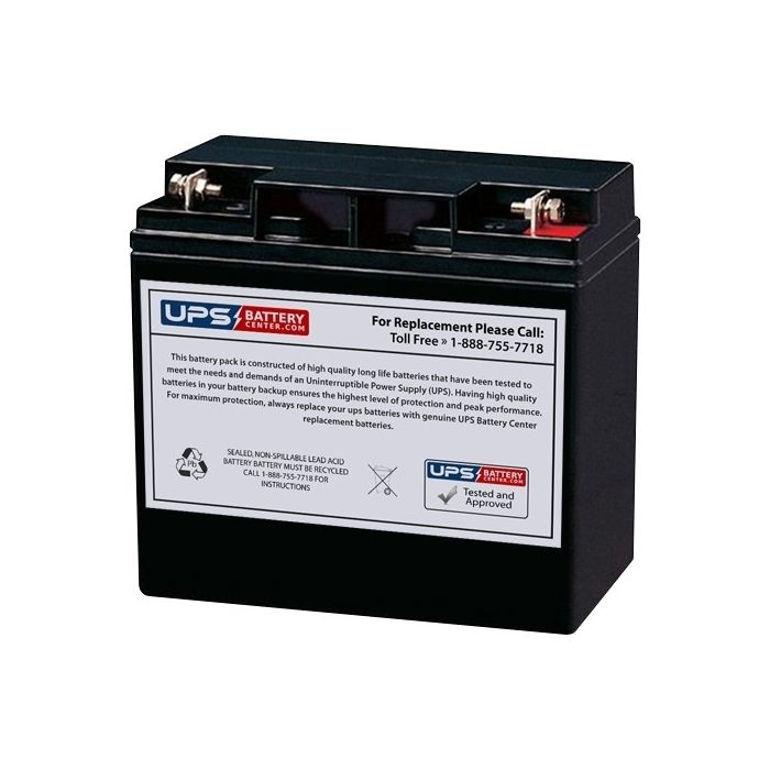 Duramp 12V 17Ah NPC17-12 Battery with F3 Terminals