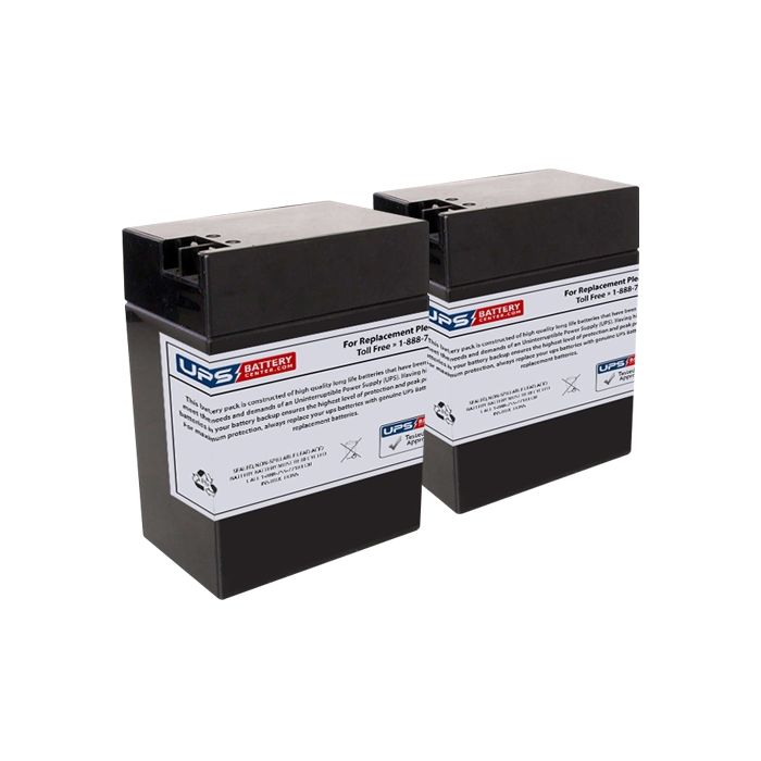 002014 - Emergi-Lite/Kaufel 6V 13Ah Replacement Batteries