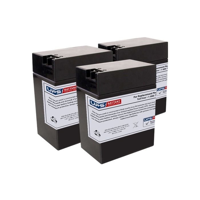 6M5 - Emergi-Lite/Kaufel 6V 13Ah Replacement Batteries