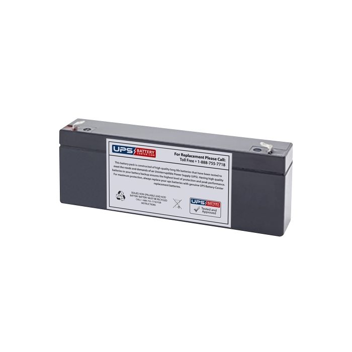 Esaote Biomedical ECG P80 12V 2.6Ah Medical Battery with F1 Terminals