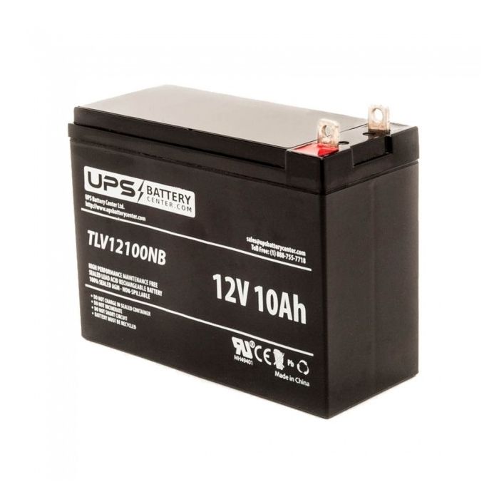 ESG 12V 10Ah 6FM10 Replacement Battery with NB Terminals