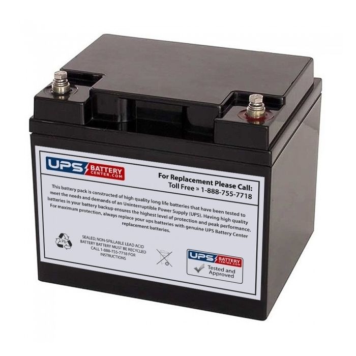 Europower 12V 48Ah EV 50-12 Replacement Battery with F11 Terminals
