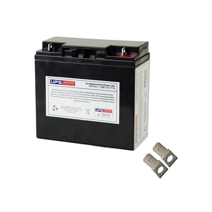 Exell 12V 18Ah EB12180F2 Battery with F2 Terminals