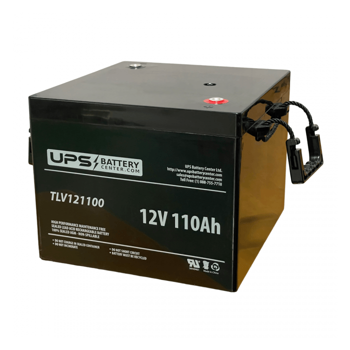 FirstPower 12V 110Ah LFP12110 Replacement Battery with F11 Terminals