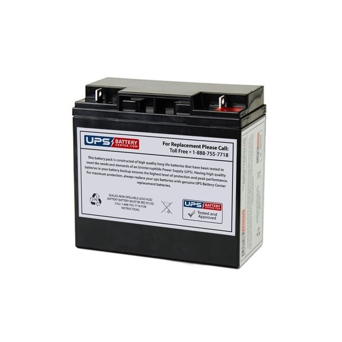 Flying Power 12V 18Ah NH12-77W Battery with F3 Terminals