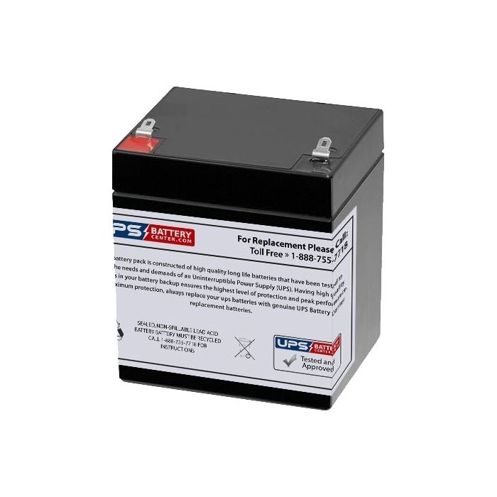 Flying Power 12V 5Ah NS12-5 Battery with F1 Terminals