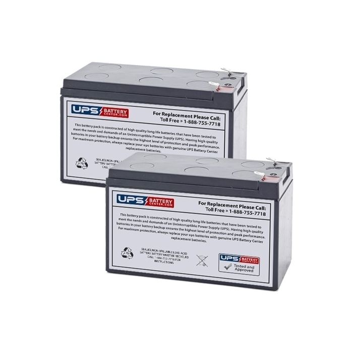 Handicare Simplicity Plus Straight Stairlift Replacement Batteries - Set of 2x 12V 7.2Ah