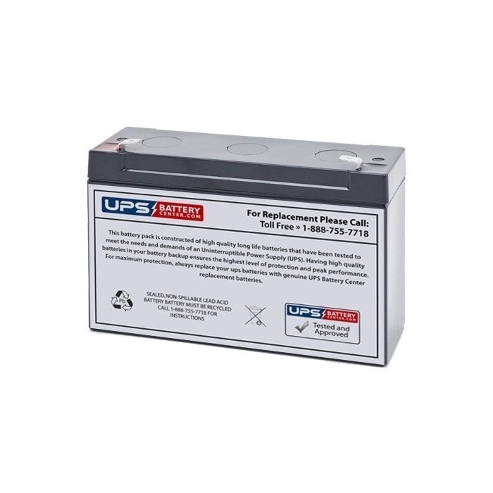 Henglypower HL6120  6V 12Ah Battery with F1 Terminals