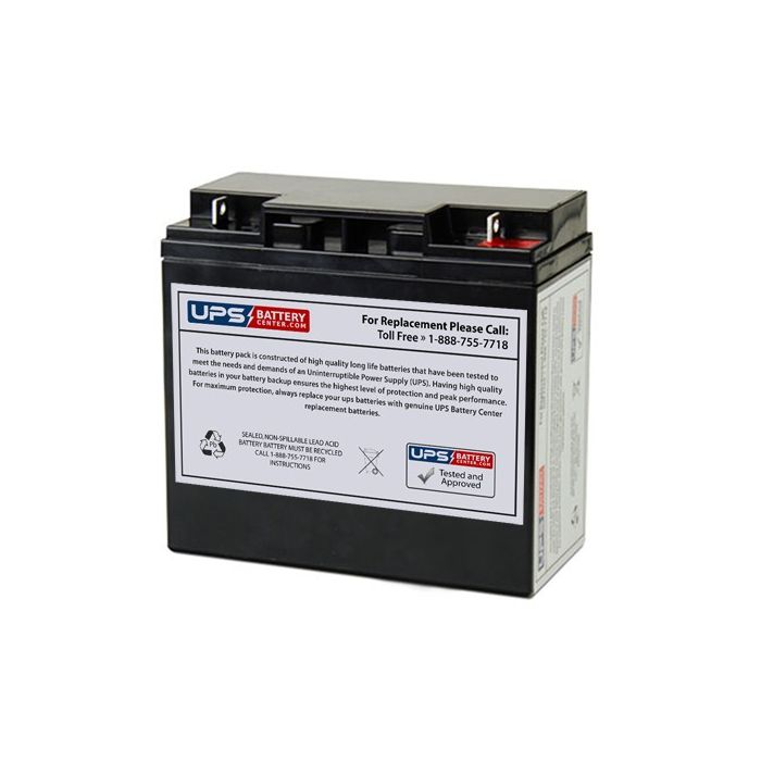 IBT 12V 20Ah BT20-12GEL Battery with F3 Terminals