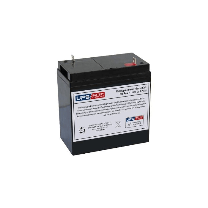 IDEALPOWER ELHR-6V-36AH 6V 36Ah Replacement Battery with NB Terminals