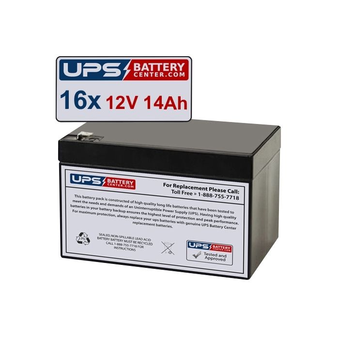 IntelliPower Bright UPS 3000VA 2100W FA10076 Compatible Replacement Battery Set
