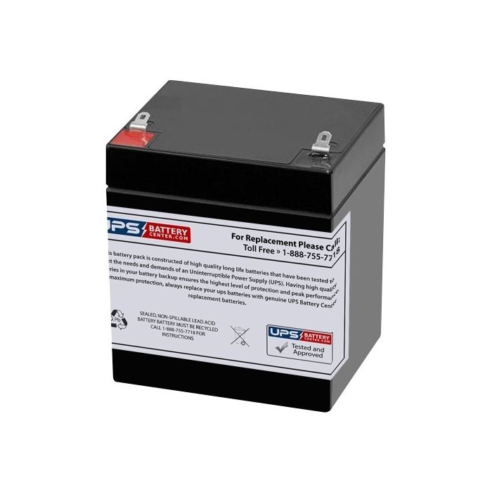 KIJO 12V 5Ah JS12-4 Battery with F1 Terminals