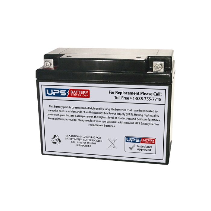 LCB 6V 20Ah SP20-6 Battery with F3 - Nut & Bolt Terminals
