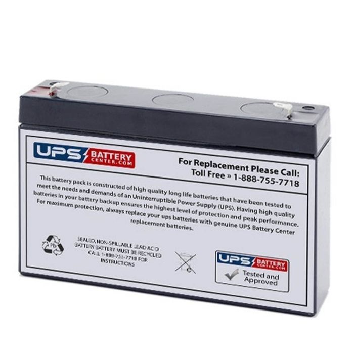 Leoch 12V 2.8Ah LP12-2.8 Battery with F1 Terminals