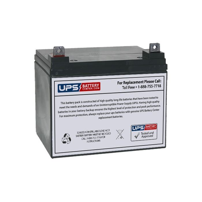 Leoch 12V 33Ah LP12-33 Battery with NB Terminals