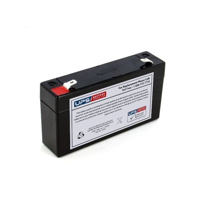 Leoch 6V 1.2Ah LP6-1.2 Battery with F1 Terminals