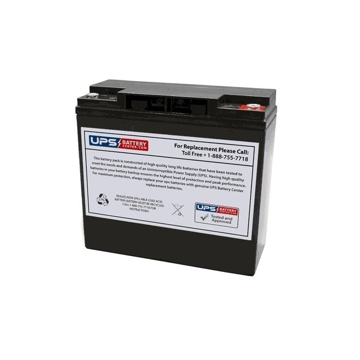 Liven LV22-12 12V 22Ah Replacement Battery with M5 Terminals