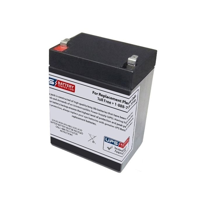 Multipower MP2.9-12 12V 2.9Ah Battery with F1 Terminals - Left Side (+)