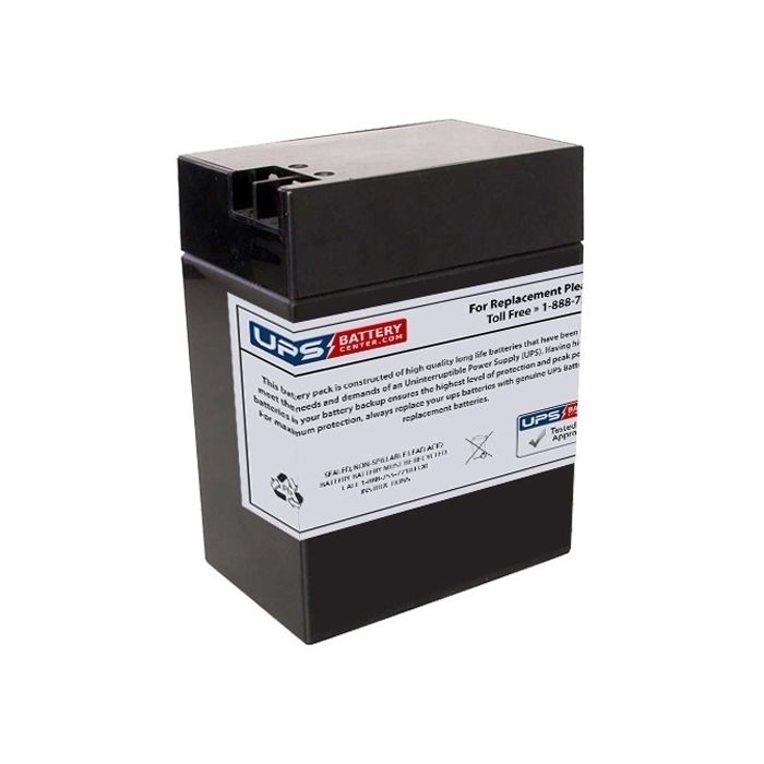 Rhino 6V 12Ah SLA 12-6 Replacement Battery with +F2 -F1 Terminals