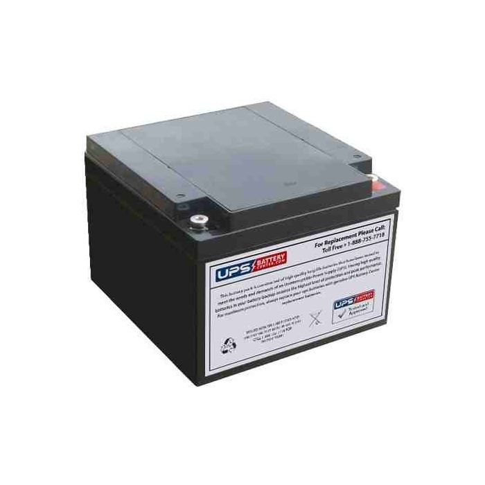 RIMA 12V 26Ah UNH12-100W Battery with M5 - Insert Terminals