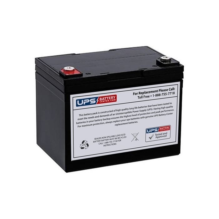 TLV12350M5 - 12V 35Ah Sealed Lead Acid Battery with M5 Insert Terminals