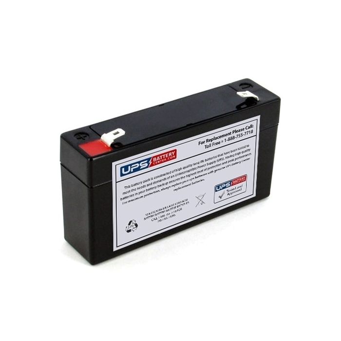 King Power KP612 6V 1.2Ah Replacement Battery with F1 Terminals
