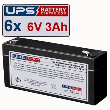 Astro-Med 2000 Alpha Stimulator Medical Batteries - Set of 6