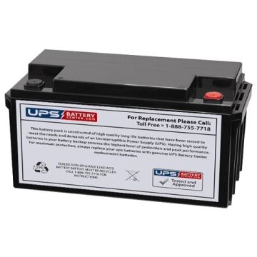 BB 12V 65Ah HRL75-12 Battery with M6 Terminals