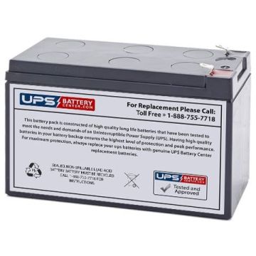 HR1234WF2 CSB 12V 9Ah Replacement Battery with F2 Terminals